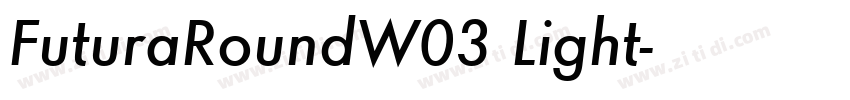FuturaRoundW03 Light字体转换